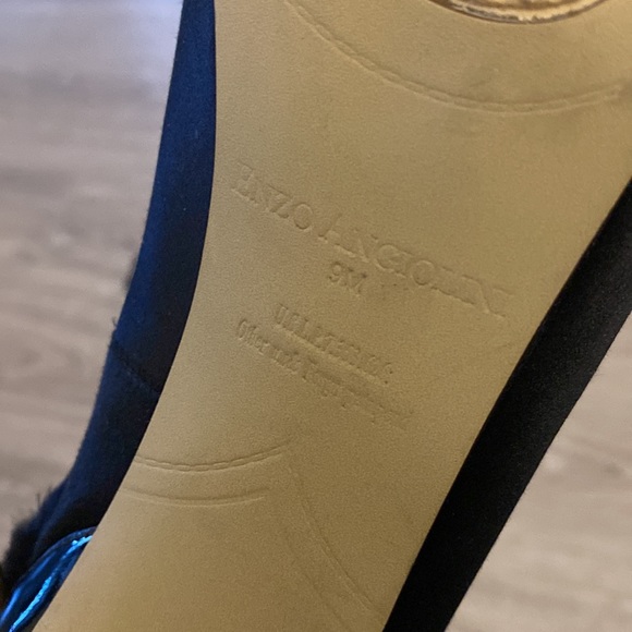 Enzo angioloni high heel size 40 with feathers - Picture 6 of 6